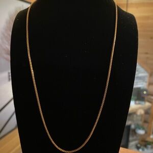 14k Gold Wheat Chain Necklace 18”